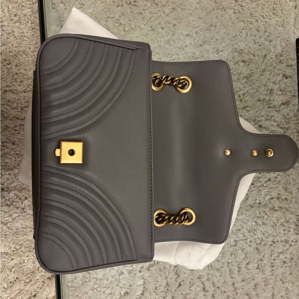 Luxury DESIGNER INSPIRED G G Marmont Leather Shoulder Bag - Picture 9 of 13